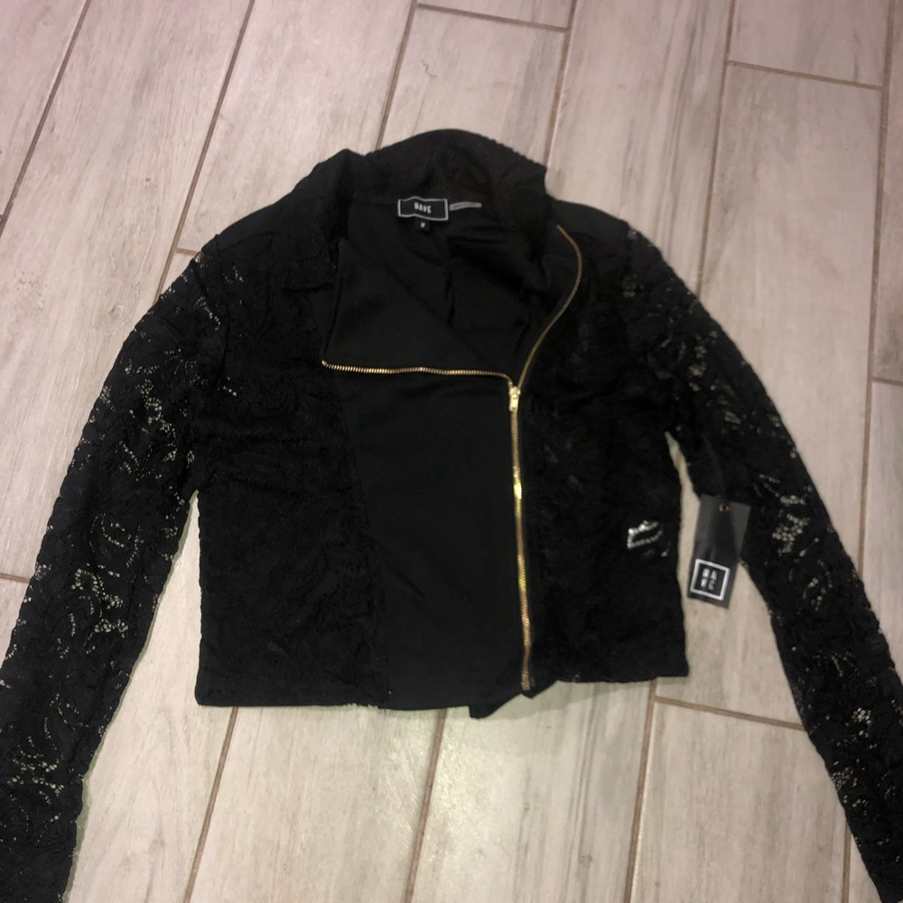 Lace blazer